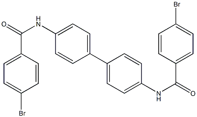 N,N'-4,4'-biphenyldiylbis(4-bromobenzamide) Structure