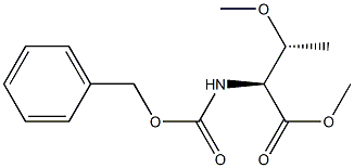 L-Threonine, O-methyl-N-[(phenylmethoxy)carbonyl]-, methyl ester Struktur