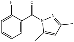 (3,5-dimethylpyrazol-1-yl)-(2-fluorophenyl)methanone Structure