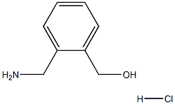 (2-(AMINOMETHYL)PHENYL)METHANOL HYDROCHLORIDE 化学構造式
