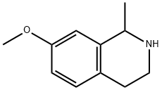 7-methoxy-1-methyl-1,2,3,4-tetrahydroisoquinoline Struktur