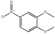 2-Methoxy-1-methylsulfanyl-4-nitro-benzene Struktur