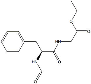 Glycine, N-(N-formyl-L-phenylalanyl)-, ethyl ester Structure