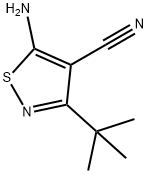 5-AMINO-3-(TERT-BUTYL)ISOTHIAZOLE-4-CARBONITRILE Structure