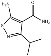 5-AMINO-3-ISOPROPYLISOTHIAZOLE-4-CARBOXAMIDE Structure