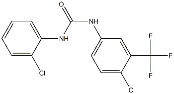 1-(2-Chlorophenyl)-3-[4-chloro-3-(trifluoromethyl)phenyl]urea, 97% Structure