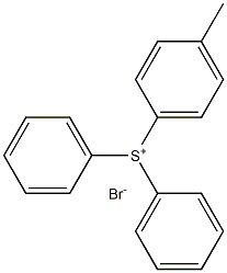 Sulfonium, (4-methylphenyl)diphenyl-, bromide Structure