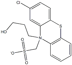 3-(2-chloro-10H-phenothiazin-10-yl)propyl methanesulfonate Struktur