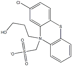 3-(2-chloro-10H-phenothiazin-10-yl)propyl methanesulfonate Structure