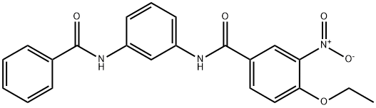 4-ethoxy-3-nitro-N-{3-[(phenylcarbonyl)amino]phenyl}benzamide Structure