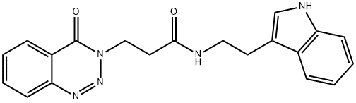 N-(2-(1H-indol-3-yl)ethyl)-3-(4-oxobenzo[d][1,2,3]triazin-3(4H)-yl)propanamide,422531-77-9,结构式