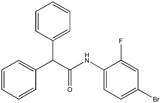 N-(4-Bromo-2-fluorophenyl)-2,2-diphenylacetamide, 95% Structure