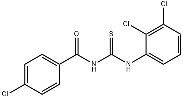 4-chloro-N-{[(2,3-dichlorophenyl)amino]carbonothioyl}benzamide Structure