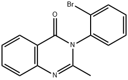 4(3H)-Quinazolinone, 3-(2-bromophenyl)-2-methyl-, 4260-20-2, 结构式