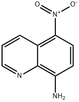 5-硝基喹啉-8-胺 结构式