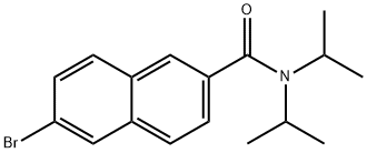 6-bromo-N,N-diisopropyl-2-naphthamide 结构式