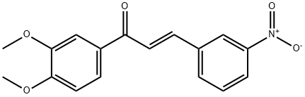 (2E)-1-(3,4-dimethoxyphenyl)-3-(3-nitrophenyl)prop-2-en-1-one 化学構造式