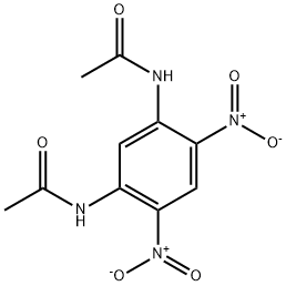 N-(5-アセトアミド-2,4-ジニトロフェニル)アセトアミド 化学構造式