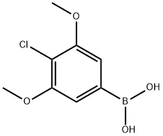 (4-Chloro-3,5-dimethoxyphenyl)boronic acid 化学構造式