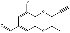 3-bromo-5-ethoxy-4-(prop-2-yn-1-yloxy)benzaldehyde Structure