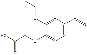 (2-ethoxy-4-formyl-6-iodophenoxy)acetic acid|(2-乙氧基-4-甲酰基-6-碘苯氧基)乙酸