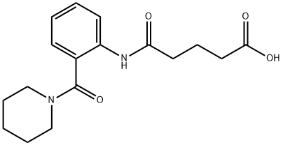 5-oxo-5-[2-(piperidine-1-carbonyl)anilino]pentanoic acid,428844-89-7,结构式