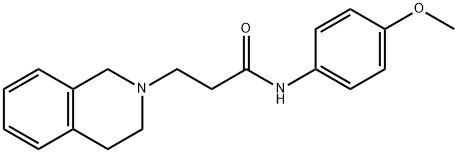3-(3,4-dihydroisoquinolin-2(1H)-yl)-N-(4-methoxyphenyl)propanamide Structure