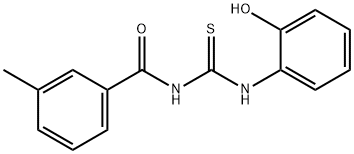 N-{[(2-hydroxyphenyl)amino]carbonothioyl}-3-methylbenzamide Struktur