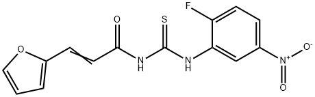 N-{[(2-fluoro-5-nitrophenyl)amino]carbonothioyl}-3-(2-furyl)acrylamide,429647-23-4,结构式