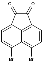 1,2-Acenaphthylenedione, 5,6-dibromo- 化学構造式
