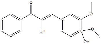 2',4'-二羟基 -3,4-二甲氧基查尔酮 结构式