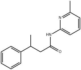 N-(6-methylpyridin-2-yl)-3-phenylbutanamide 化学構造式