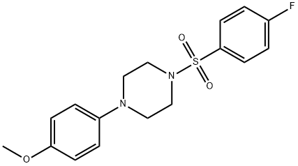 1-((4-fluorophenyl)sulfonyl)-4-(4-methoxyphenyl)piperazine 结构式