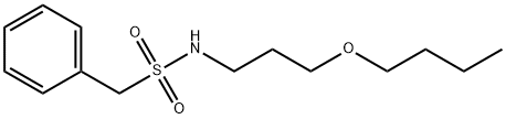 N-(3-butoxypropyl)-1-phenylmethanesulfonamide,433239-22-6,结构式