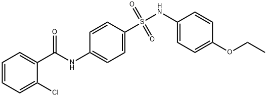 2-chloro-N-(4-{[(4-ethoxyphenyl)amino]sulfonyl}phenyl)benzamide|