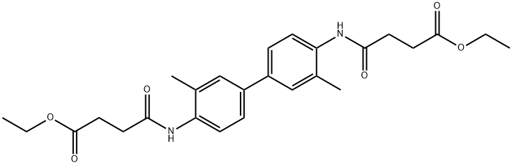 diethyl 4,4'-[(3,3'-dimethyl-4,4'-biphenyldiyl)di(imino)]bis(4-oxobutanoate) Structure