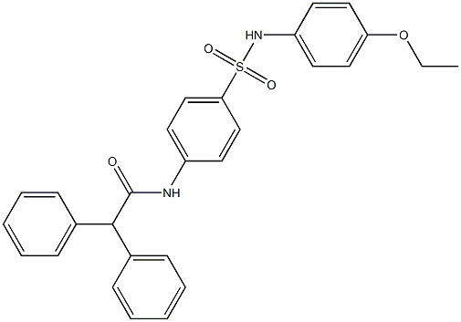 N-(4-{[(4-ethoxyphenyl)amino]sulfonyl}phenyl)-2,2-diphenylacetamide 结构式