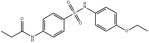 N-(4-{[(4-ethoxyphenyl)amino]sulfonyl}phenyl)propanamide Struktur