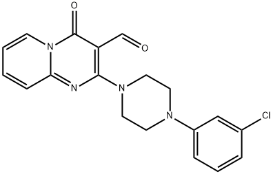 2-[4-(3-Chloro-phenyl)-piperazin-1-yl]-4-oxo-4H-pyrido[1,2-a]pyrimidine-3-carbaldehyde 结构式