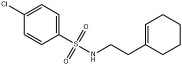 4-chloro-N-[2-(1-cyclohexen-1-yl)ethyl]benzenesulfonamide Structure