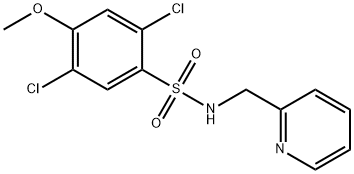 2,5-dichloro-4-methoxy-N-(pyridin-2-ylmethyl)benzenesulfonamide,433949-45-2,结构式