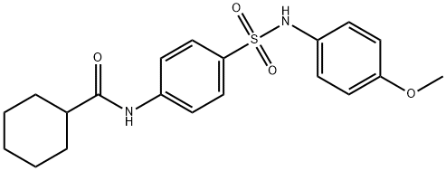 N-(4-{[(4-methoxyphenyl)amino]sulfonyl}phenyl)cyclohexanecarboxamide|