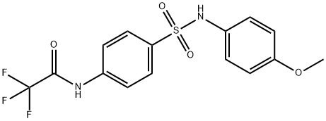 2,2,2-trifluoro-N-(4-{[(4-methoxyphenyl)amino]sulfonyl}phenyl)acetamide,433966-52-0,结构式