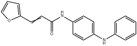 N-(4-anilinophenyl)-3-(2-furyl)acrylamide Structure