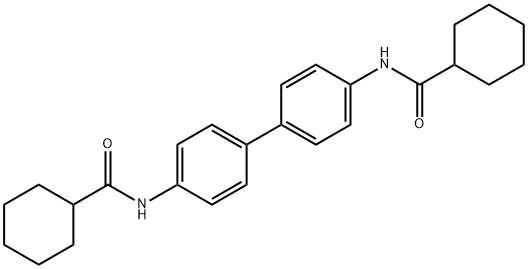 N,N'-4,4'-biphenyldiyldicyclohexanecarboxamide 结构式