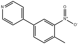 Pyridine, 4-(4-methyl-3-nitrophenyl)- Struktur
