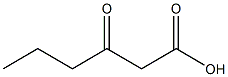 Hexanoic acid, 3-oxo- 化学構造式