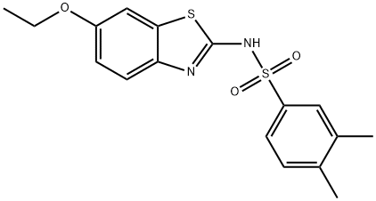 N-(6-ethoxy-1,3-benzothiazol-2-yl)-3,4-dimethylbenzenesulfonamide Struktur