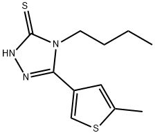 4-butyl-3-(5-methylthiophen-3-yl)-1H-1,2,4-triazole-5-thione Structure