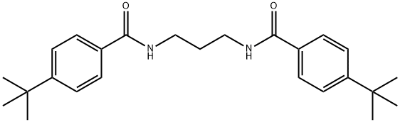 N,N'-1,3-propanediylbis(4-tert-butylbenzamide) 结构式